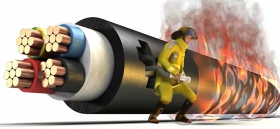 سیم و کابل, مقاله سیم و کابل, کابل های ضد آتش, wire and cable ,Wire and cable article, Fireproof cables